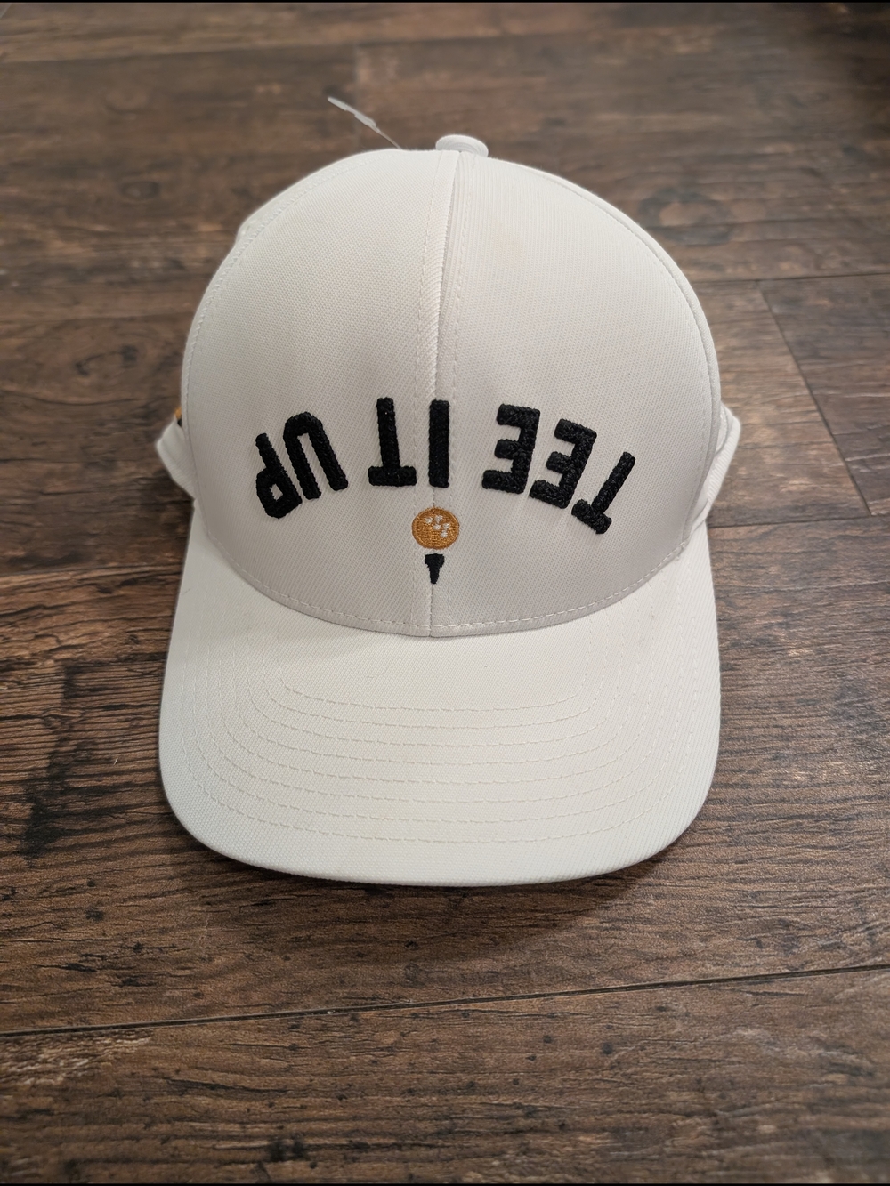 G/FORE White 'Tee It Up' Embroidered Golf Snapback Cap